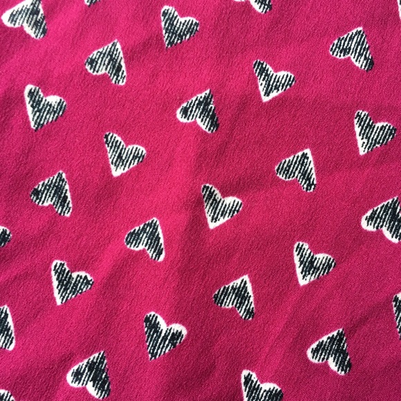 🐞 Heart print short sleeve blouse - Picture 2 of 8